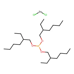 Dichlorotin; tris(2-ethylhexoxy)phosphane structure