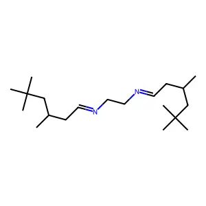 3,5,5-trimethyl-N-[2-(3,5,5-trimethylhexylideneamino)ethyl]hexan-1-imine structure
