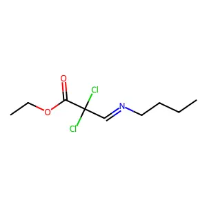 Ethyl 3-butylimino-2,2-dichloro-propanoate structure