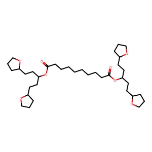 Bis[1,5-bis(oxolan-2-yl)pentan-3-yl] decanedioate structure