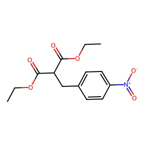 Diethyl 2-[(4-nitrophenyl)methyl]propanedioate structure
