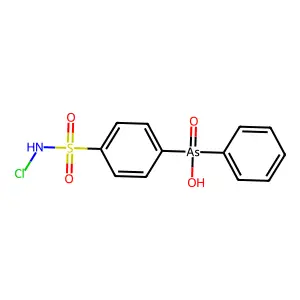 [4-(Chlorosulfamoyl)phenyl]phenylarsinic acid structure
