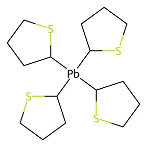 Tetrakis(thiolan-2-yl)plumbane structure