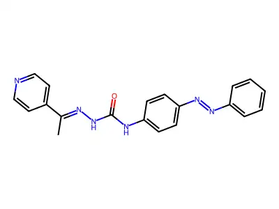1-(4-Phenyldiazenylphenyl)-3-(1-pyridin-4-ylethylideneamino)urea structure