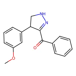 [4-(3-Methoxyphenyl)-4,5-dihydro-1H-pyrazol-3-yl](phenyl)methanone structure