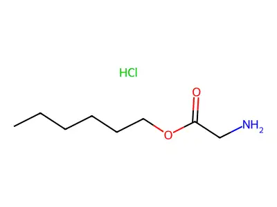Hexyl 2-aminoacetate Hydrochloride structure