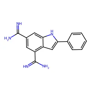 1H-Indole-4,6-dicarboximidamide, 2-phenyl- structure