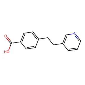 4-(2-Pyridin-3-ylethyl)benzoic acid structure
