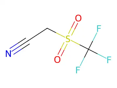 Acetonitrile, [(trifluoromethyl)sulfonyl]- structure