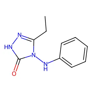 4-anilino-3-ethyl-1H-1,2,4-triazol-5-one structure
