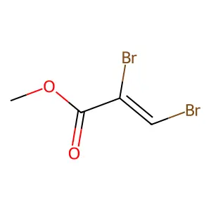 2-Propenoic acid, 2,3-dibromo-, methyl ester structure