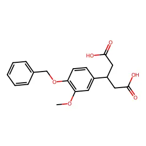 3-[4-(Benzyloxy)-3-methoxyphenyl]pentanedioic acid structure