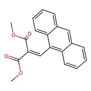 9-蒽亚甲基丙二酸二甲酯 structure