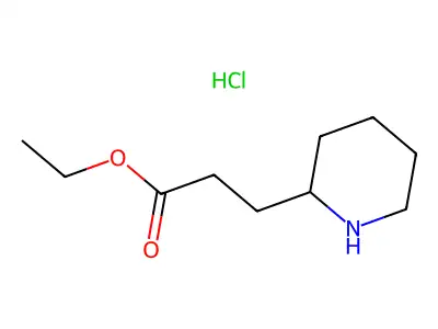 Ethyl 3-(piperidin-2-YL)propanoate structure