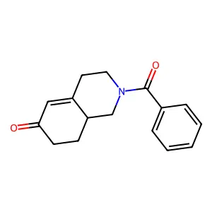 2-Benzoyl-1,3,4,7,8,8a-hexahydroisoquinolin-6-one structure