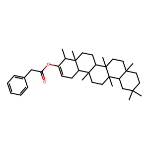 (4,4a,6a,6b,8a,11,11,14a-octamethyl-1,4,5,6,6a,7,8,9,10,12,12a,13,14,14b-tetradecahydropicen-3-yl) 2-phenylacetate structure