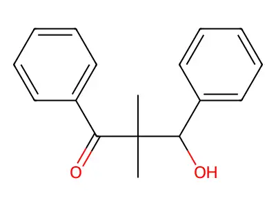 3-Hydroxy-2,2-dimethyl-1,3-diphenylpropan-1-one structure