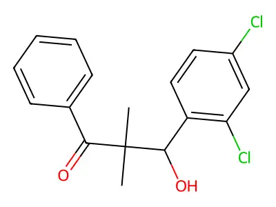 1-Propanone, 3-(2,4-dichlorophenyl)-2,2-dimethyl-3-hydroxy-1-phenyl- structure