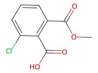 2-氯-6-(甲氧基羰基)苯甲酸 structure