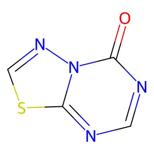 5H-1,3,4-Thiadiazolo(3,2-a)(1,3,5)triazin-5-one structure