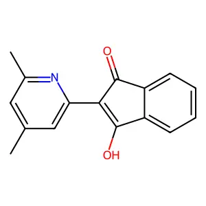 2-(4,6-dimethyl-1H-pyridin-2-ylidene)indene-1,3-dione structure