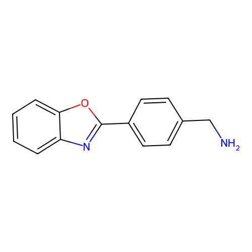 4-Benzooxazol-2-yl-benzylamine structure