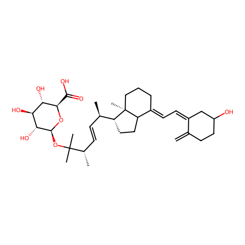 25-Hydroxyvitamin D2-25-glucuronide structure