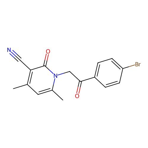 N-(4-bromophenacyl) piridone structure