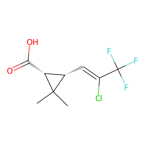 Lambda-cyhalothric acid structure