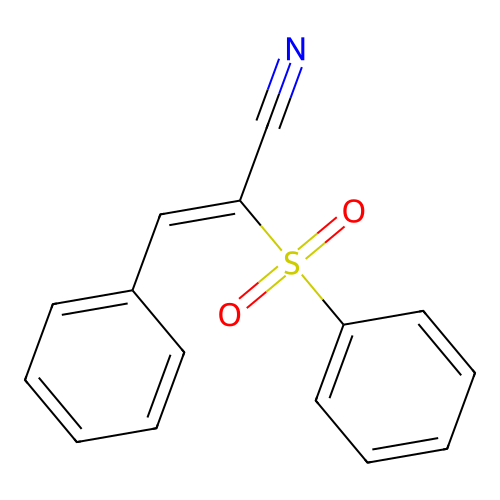 3-Phenyl-2-(phenylsulfonyl)prop-2-enenitrile structure