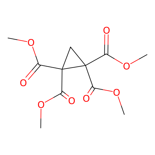 Tetramethyl cyclopropane-1,1,2,2-tetracarboxylate structure
