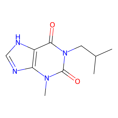 1-Isobutyl-3methylxanthine structure