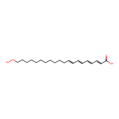 (2E,4E,6E,8E)-20-hydroperoxyicosa-2,4,6,8-tetraenoic Acid structure