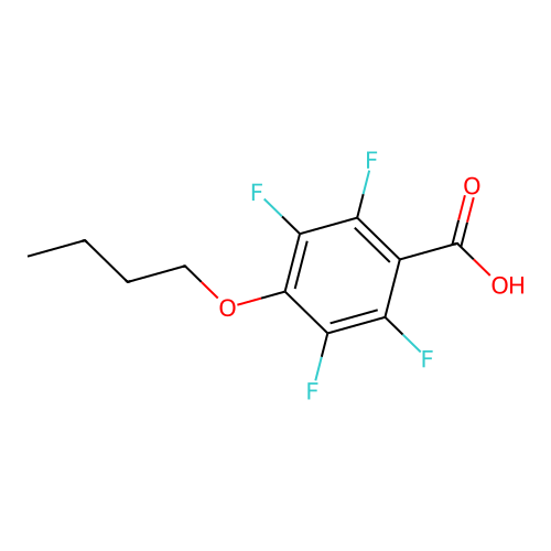 4-Butoxy-2,3,5,6-tetrafluorobenzoic acid structure