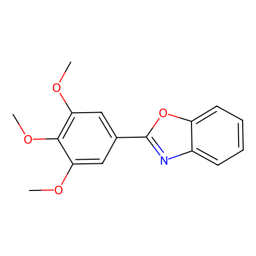 2-(3,4,5-Trimethoxyphenyl)-1,3-benzoxazole structure