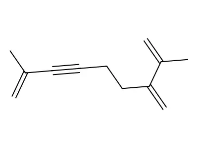 1,8-Nonadien-3-yne, 2,8-dimethyl-7-methylene- structure
