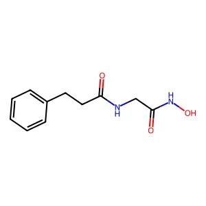 Acetohydroxamic acid, 2-(3-phenylpropionamido)- structure