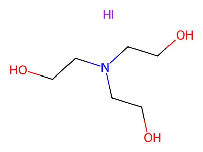Triethanolamine hydriodide structure