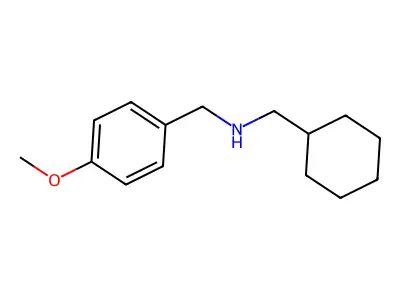 1-cyclohexyl-N-[(4-methoxyphenyl)methyl]methanamine structure