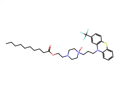 Fluphenazine decanoate N-1-oxide structure