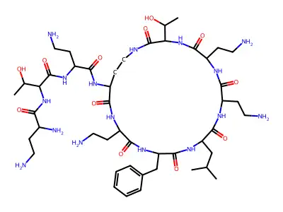 Deacylpolymyxin B structure