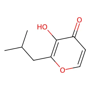4H-Pyran-4-one, 3-hydroxy-2-isobutyl- structure
