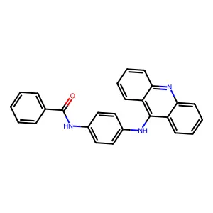 Benzamide, N-(4-(9-acridinylamino)phenyl)- structure