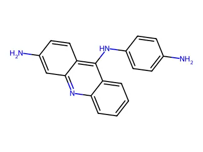 3,9-Acridinediamine, N9-(4-aminophenyl)- structure