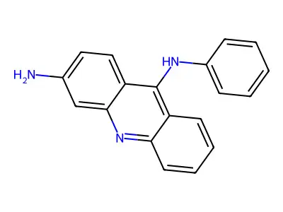 3,9-Acridinediamine, N9-phenyl- structure