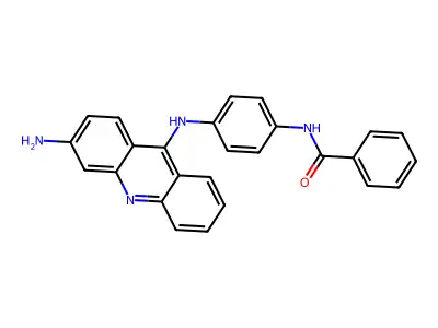 Benzamide, N-(4-((3-amino-9-acridinyl)amino)phenyl)- structure