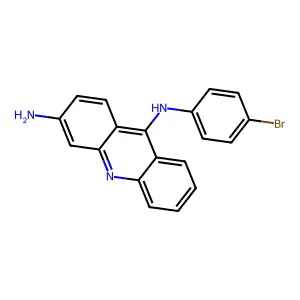 N9-(4-Bromophenyl)-3,9-acridinediamine structure