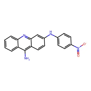 N-(4-Nitrophenyl)-3,9-acridinediamine structure