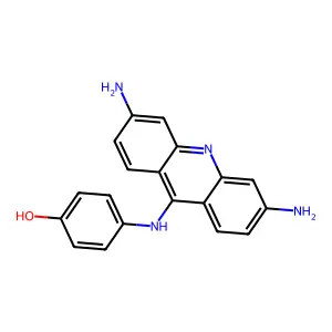 Phenol, 4-((3,6-diamino-9-acridinyl)amino)- structure