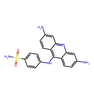 4-((3,6-Diamino-9-acridinyl)amino)benzenesulfonamide structure